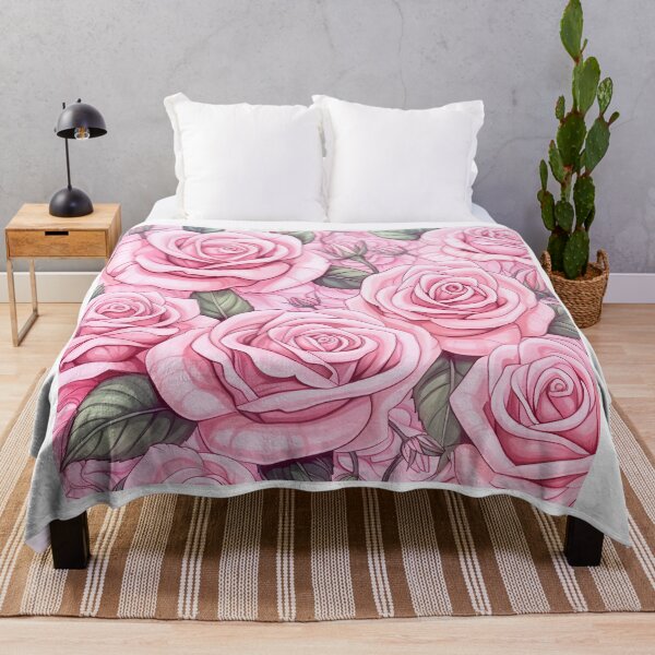 Item preview, Vintage pink roses designed and sold by Design for all.