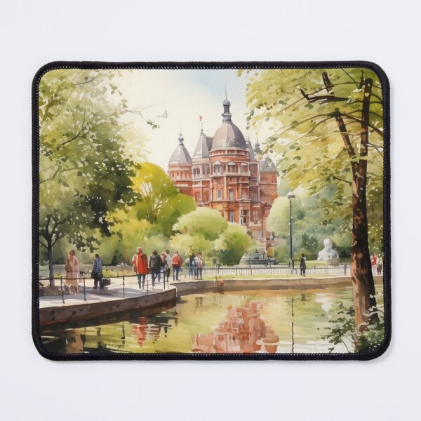 Item preview, A Watercolor Design of the Vondelpark - Amsterdam - Netherlands designed and sold by Sketch-Shack.