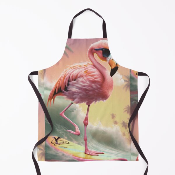 Item preview, a cool flamingo bird wave surfing designed and sold by Pelzi100.