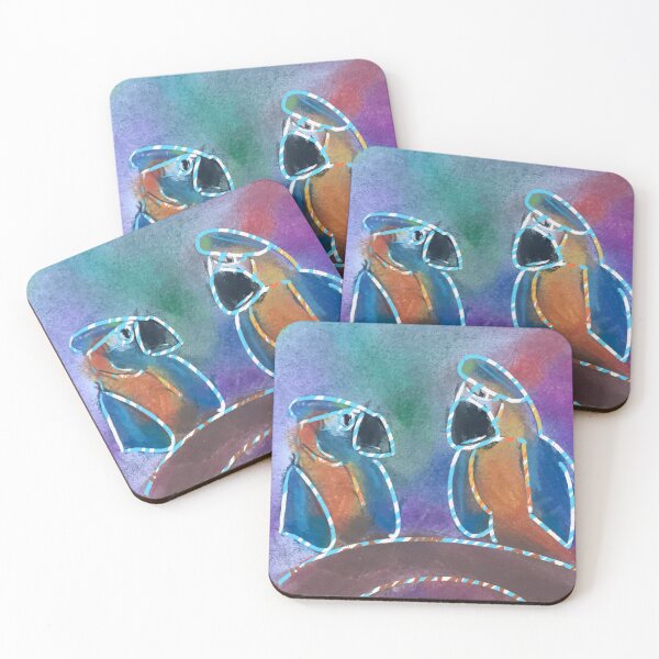 Item preview, Parrots Pastel and Rainbow Line - Art designed and sold by jolabrese.