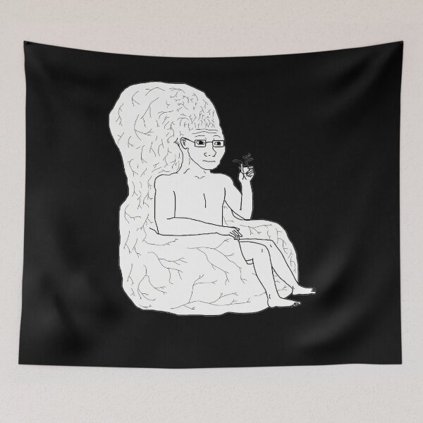 Item preview, Big Brain Wojak  	 designed and sold by yibfjvin5.