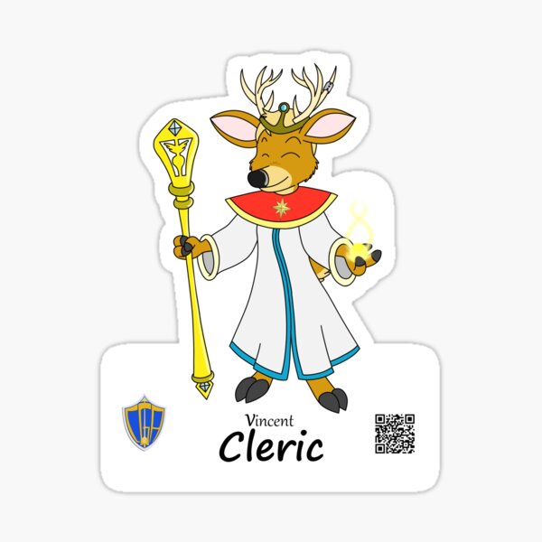 Vincent (CGA Cleric) Sticker