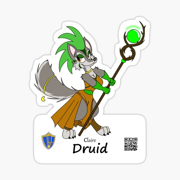 Claire (CGA Druid) Sticker