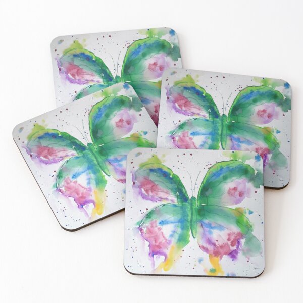 Item preview, Brilliant butterfly in loose water color technique designed and sold by RockPaperArt.