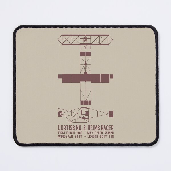 Item preview, Curtiss No. 2 Reims Racer American Plane Infographic Diagrams designed and sold by MilitaryMart.