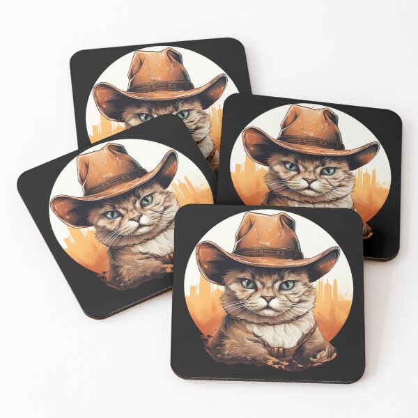 Item preview, Meowdy Cat Wearing a Cowboy Hat Meme Meowdy! designed and sold by ArtFromBeyond.