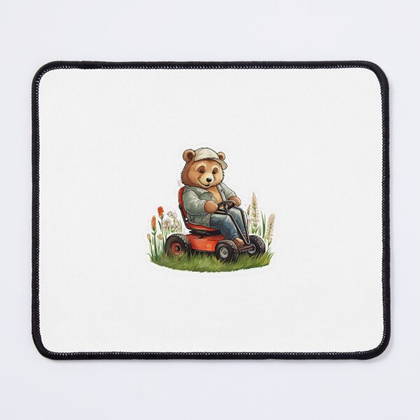 Item preview, Meditating Bear in Grassy Field Sticker designed and sold by AdornAdmit.