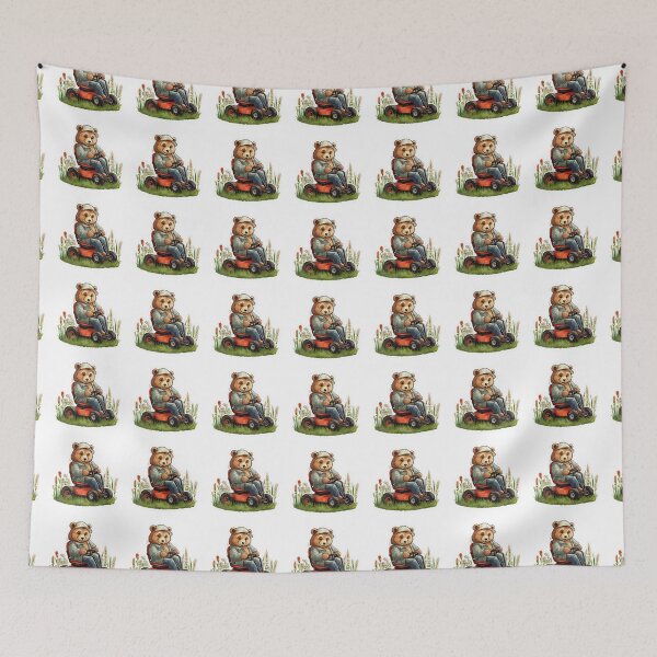 Item preview, Meditating Bear in Grassy Field Sticker designed and sold by AdornAdmit.