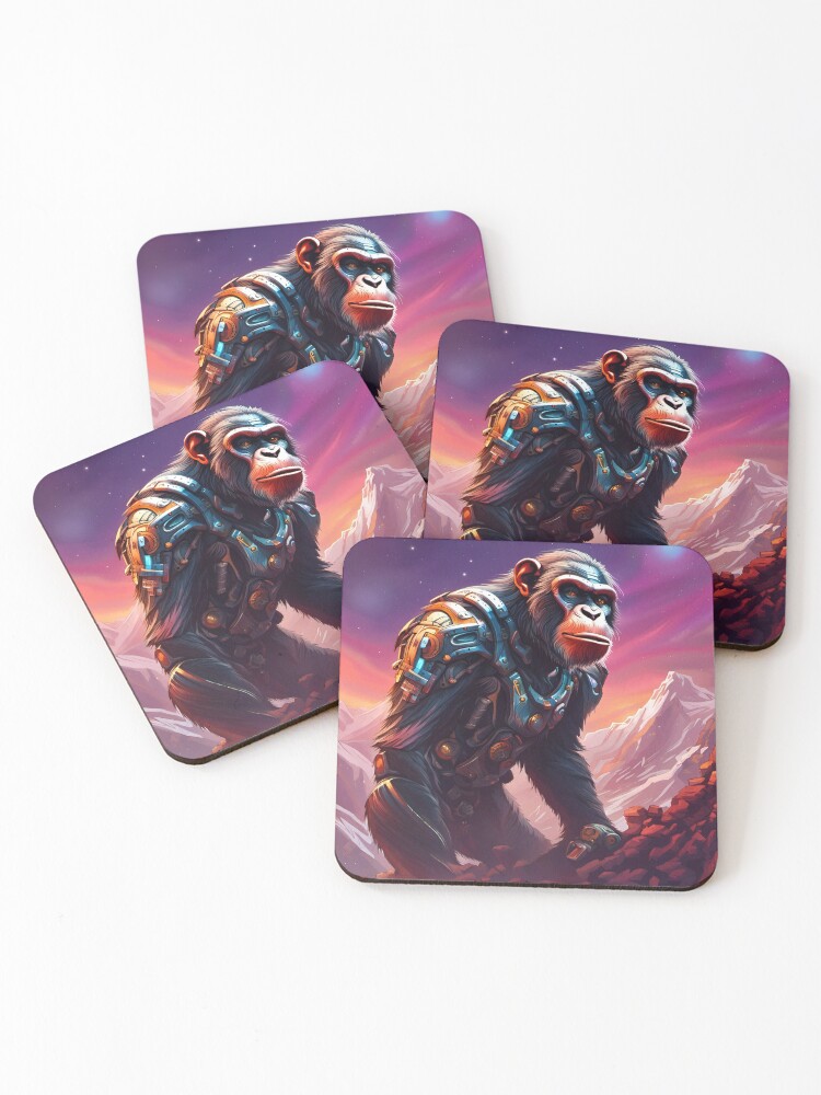 Thumbnail 1 of 5, Coasters (Set of 4), Tech Chimp designed and sold by timtopping.