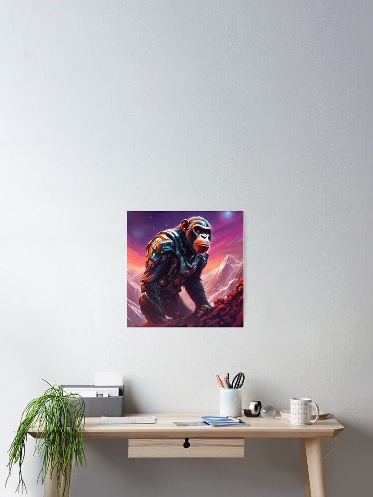 Thumbnail 2 of 3, Poster, Tech Chimp designed and sold by timtopping.