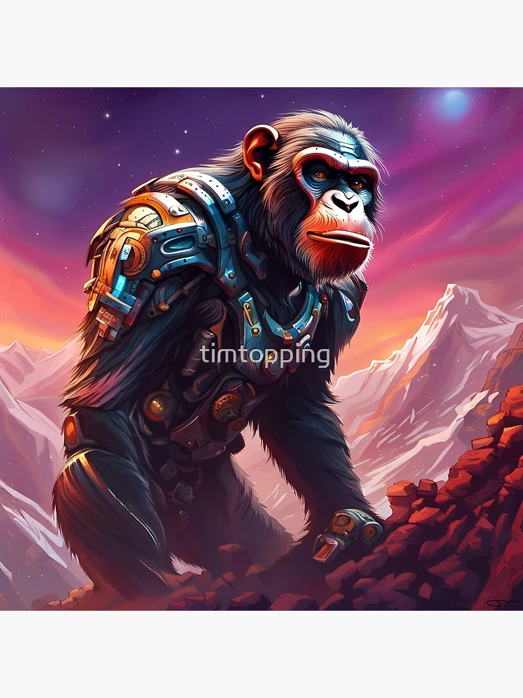 Thumbnail 3 of 3, Poster, Tech Chimp designed and sold by timtopping.