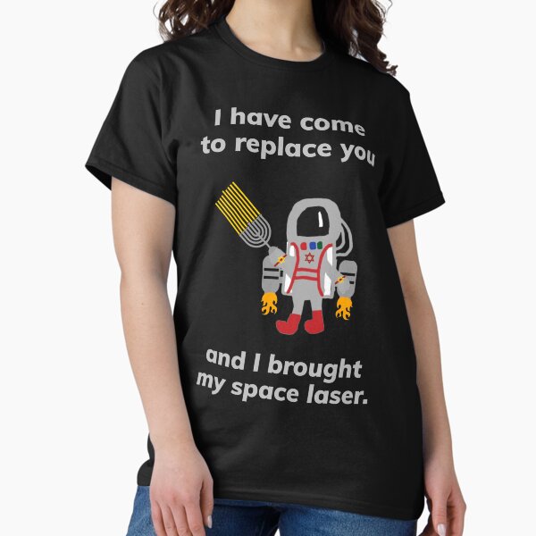 Item preview, Space Jew satirical Jewish space laser design  designed and sold by Rachel the Artist .