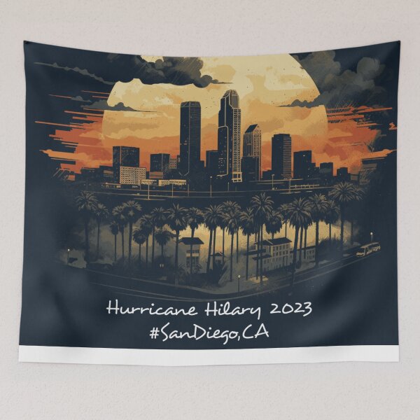 Item preview, San Diego's Lighter Side: Hurricane Hilary 2023  designed and sold by pokedez.