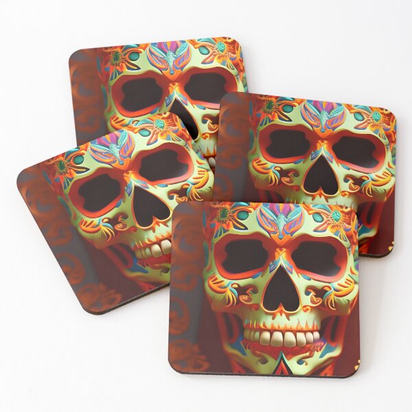 Item preview, Orange Sugar Skull designed and sold by timtopping.