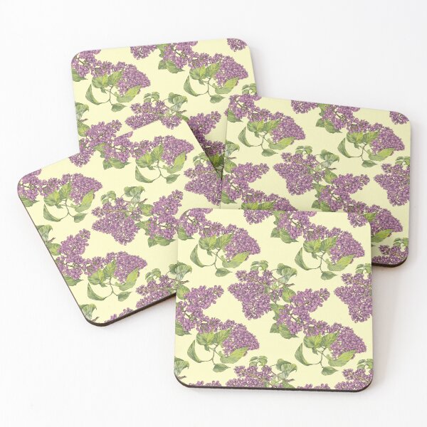 Item preview, Lilac flower on yellow designed and sold by orsinha.
