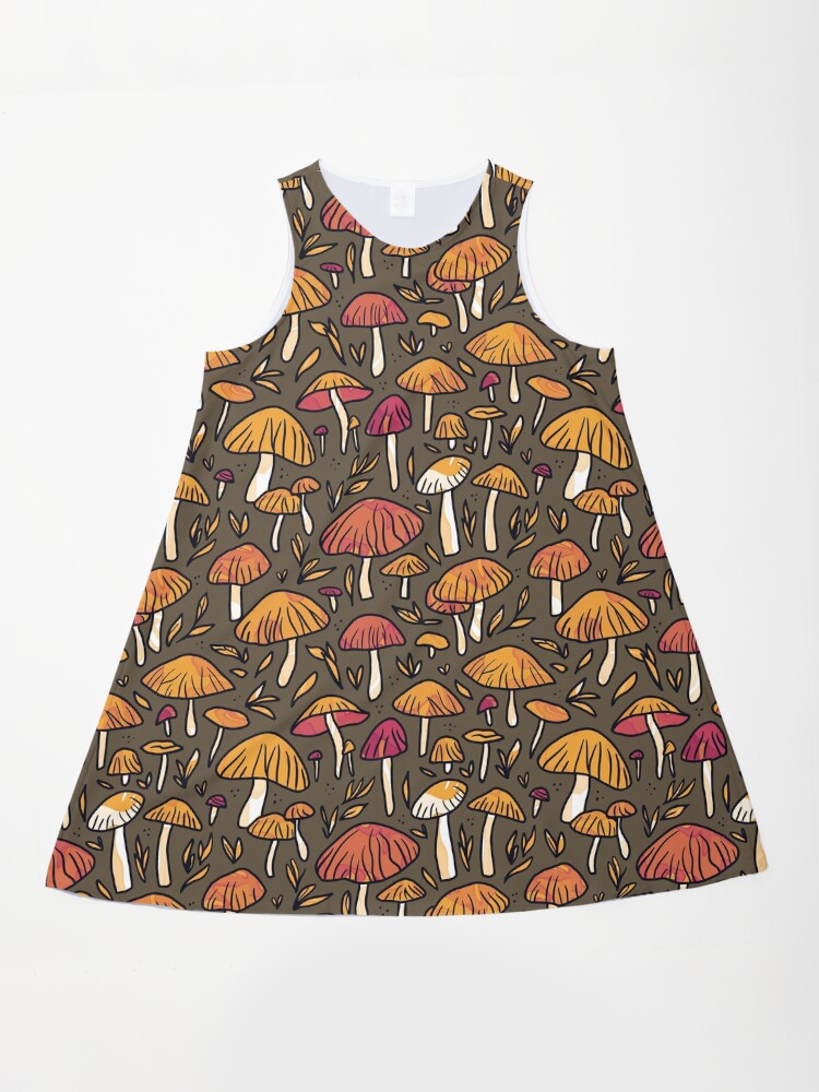 mushroom brown dress BHLDN Ruffled Racerback Dress main image 1