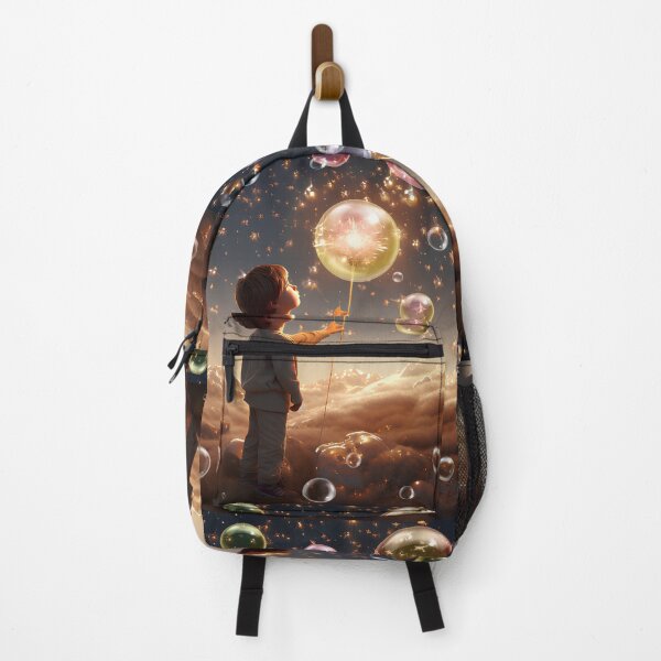 Item preview, a boy touching the bubbles designed and sold by Zwzc.