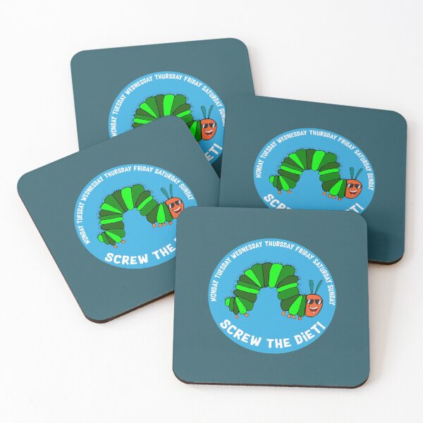 Item preview, The Greedy Caterpillar - Funny Caterpillar Die - Fatty - Gym- VegetarianT-Shi designed and sold by licudont.