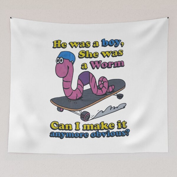 Item preview, He Was A Boy, She Was A Worm  designed and sold by Handrixx.