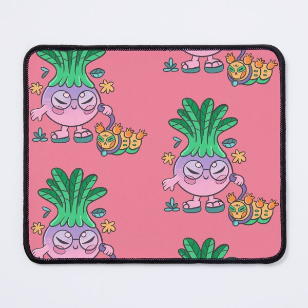 Item preview, Cute turnip with little flip flops walking his pet caterpillar designed and sold by lizdejupiter.