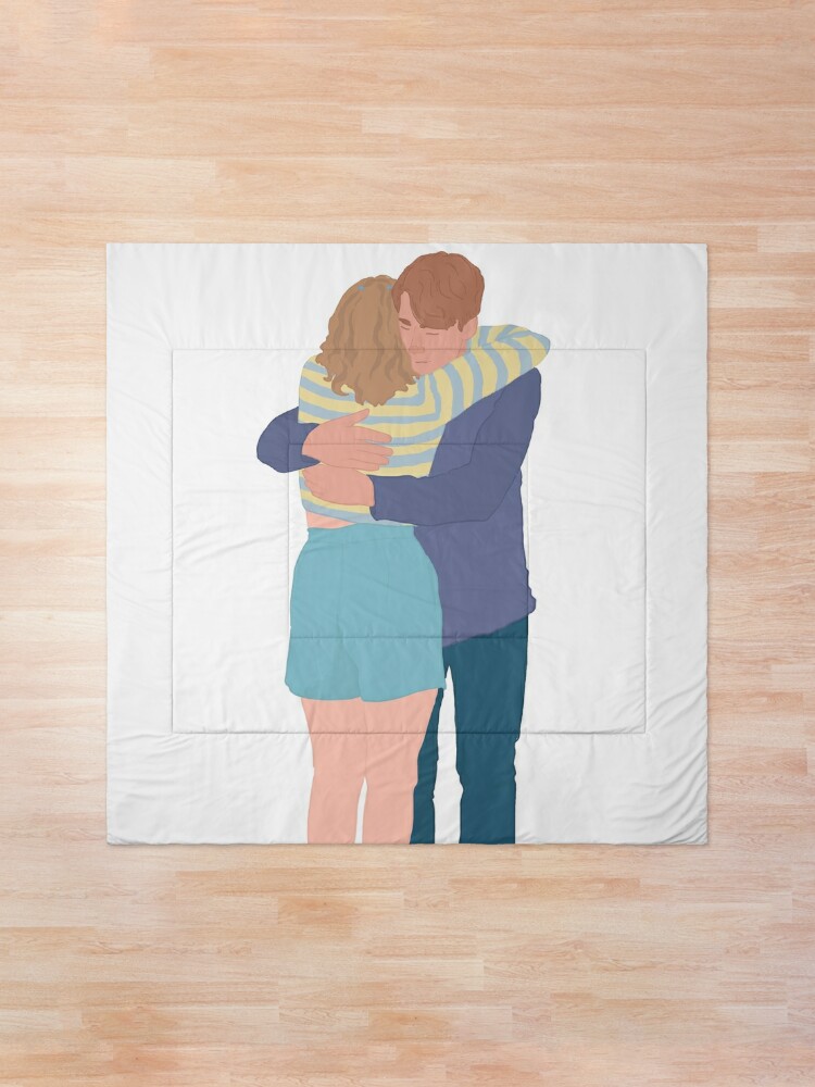 Thumbnail 1 of 6, Comforter, Nick and Imogen's Hug (Heartstopper) designed and sold by figsFilmReel.
