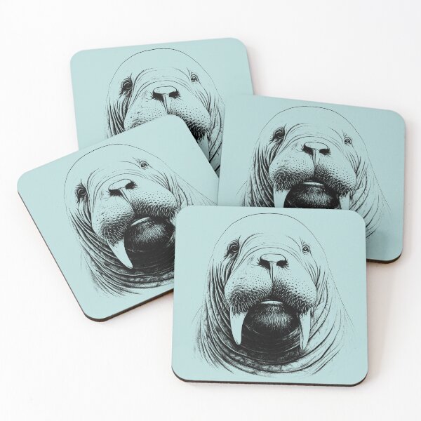 Item preview, Walrus Sticker T-shirt Art designed and sold by allthis.