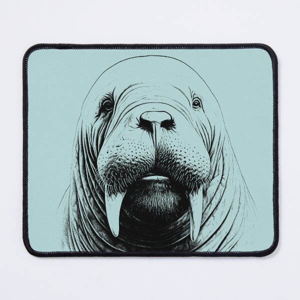 Item preview, Walrus Sticker T-shirt Art designed and sold by allthis.