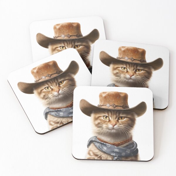 Item preview, Meowdy Cat Wearing a Cowboy Hat Meme Meowdy! designed and sold by ArtFromBeyond.