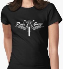 Moto Guzzi V7 Cafe Racer Front Women's Fitted T-Shirt