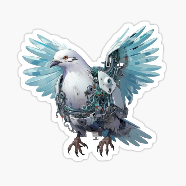 Funky Little Pigeon Sticker for Sale by sillysellsstuff