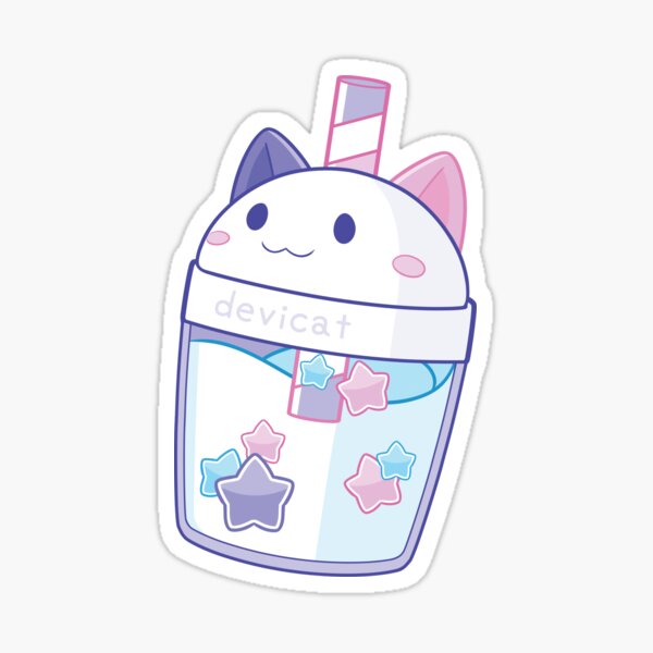 Item preview, CandiCat Boba Tea • 2023 designed and sold by Devi Cat.