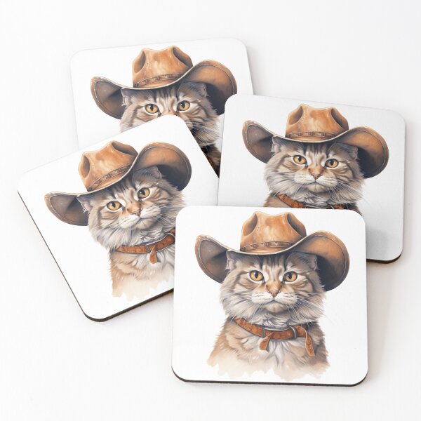 Item preview, Meowdy Cat Wearing a Cowboy Hat Meme Meowdy! designed and sold by ArtFromBeyond.