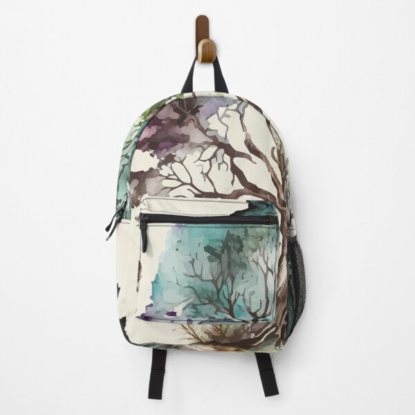 Item preview, A Beautiful Tree of Life Design in Cool Tones - Watercolor Leaves and Trees designed and sold by GVRDesign.