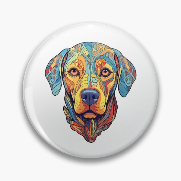 Item preview, Labrador head ayahuasca art designed and sold by Rosaliartbook.