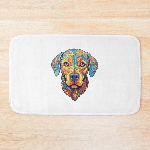 Item preview, Labrador head ayahuasca art designed and sold by Rosaliartbook.