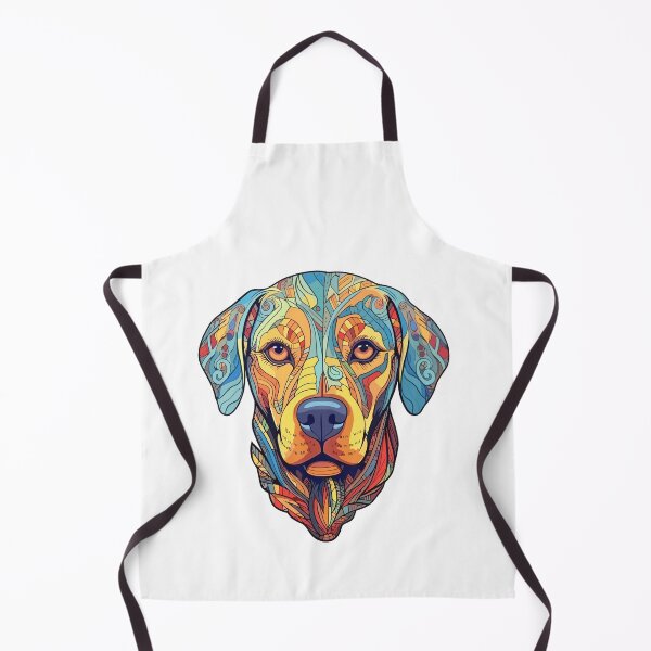 Item preview, Labrador head ayahuasca art designed and sold by Rosaliartbook.