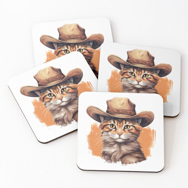 Item preview, Meowdy Cat Wearing a Cowboy Hat Meme Meowdy! designed and sold by ArtFromBeyond.