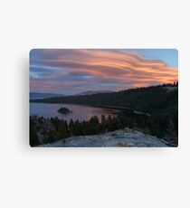 Cloud Show over Emerald Bay Canvas Print