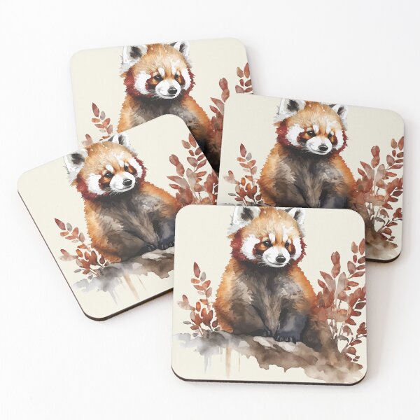 Item preview, A Cute Red Panda in an Earthy Watercolor - Boho Spirit Animals designed and sold by GVRDesign.