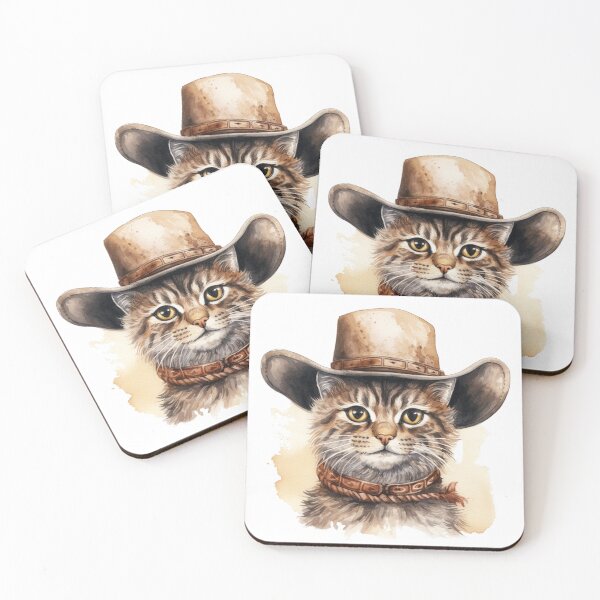 Item preview, Meowdy Cat Wearing a Cowboy Hat Meme Meowdy! designed and sold by ArtFromBeyond.