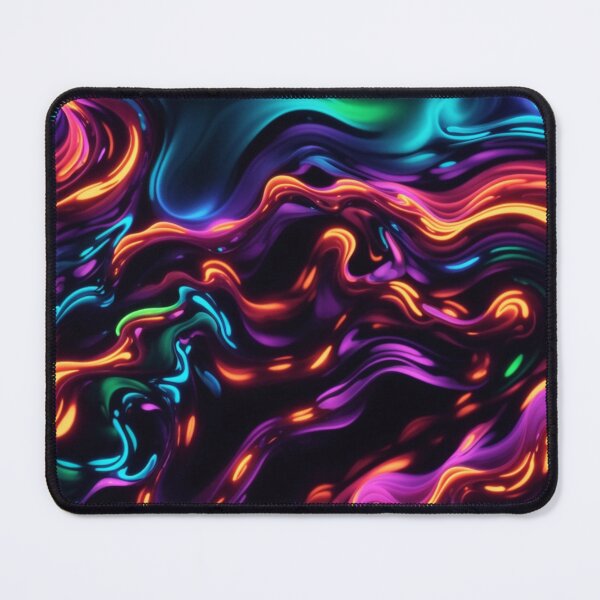 Item preview, Dynamic Neon Swirls: Seamless Fluid Pattern #1 designed and sold by Electric-Easel.
