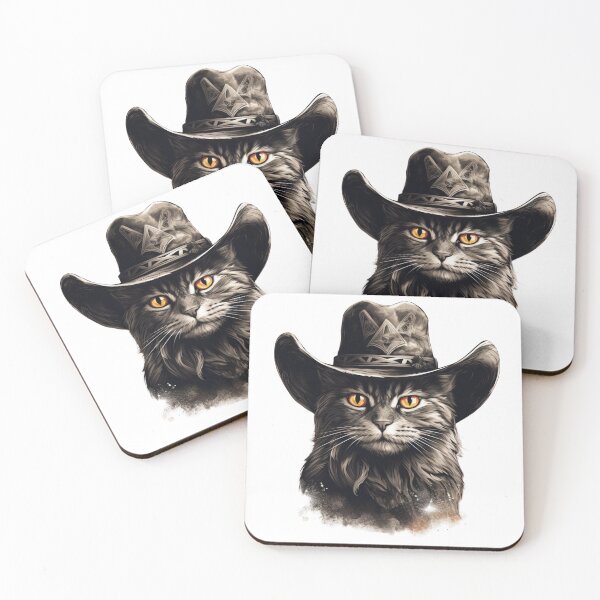 Item preview, Meowdy Cat Wearing a Cowboy Hat Meme Meowdy! designed and sold by ArtFromBeyond.