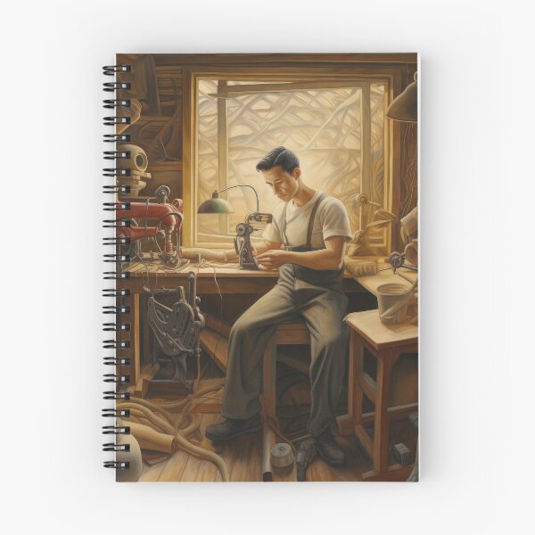Item preview, Man in His Woodshop Doing Work designed and sold by YoPedro.