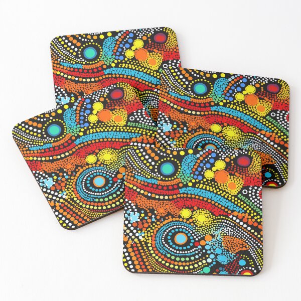 Item preview, Aboriginal Abstract Dot Art Fusion designed and sold by Nicholas Panek.