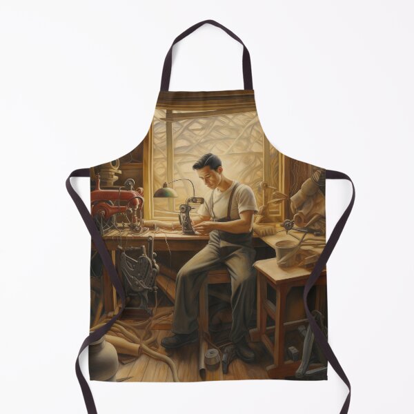 Item preview, Man in His Woodshop Doing Work designed and sold by YoPedro.