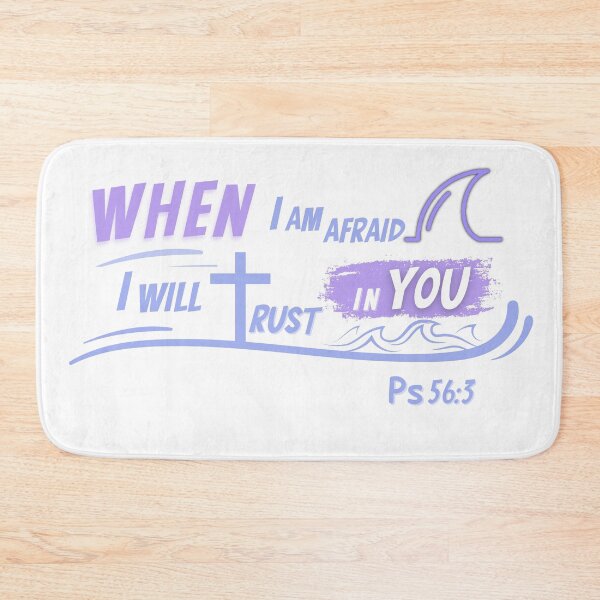 Item preview, Psalm 56:3 | Bible Verse | When i am afraid i will trust in you | Watercolor designed and sold by Faith-and-Light.