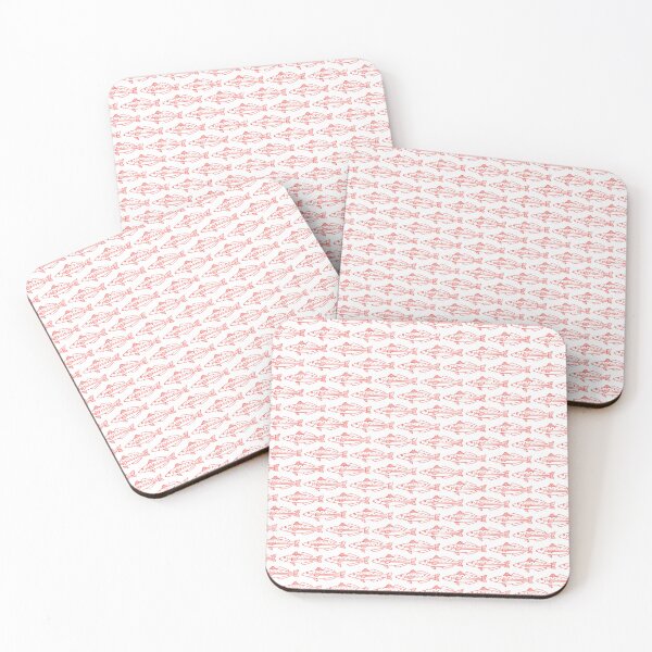 Item preview, Kawaii Eastern School Whiting Fish in Red and White designed and sold by fruttidimare.
