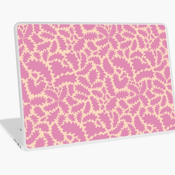 Abstract Leaves Pink Rosy Laptop Skin