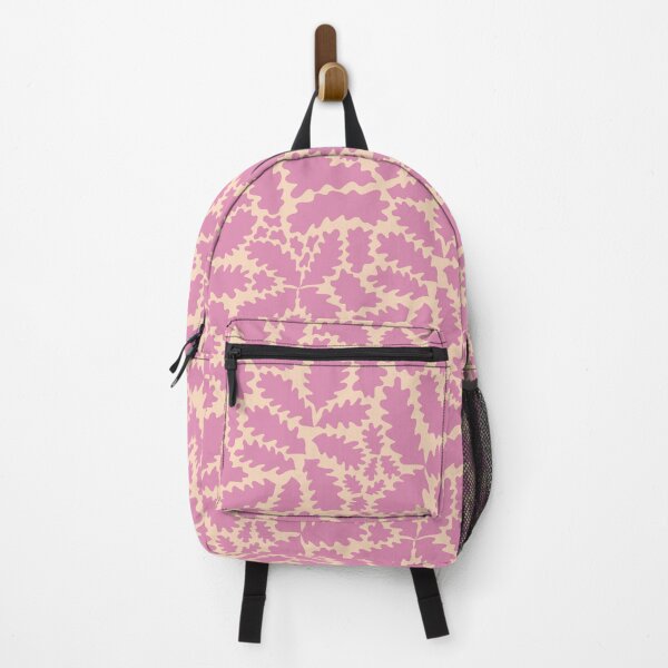 Abstract Leaves Pink Rosy Backpack