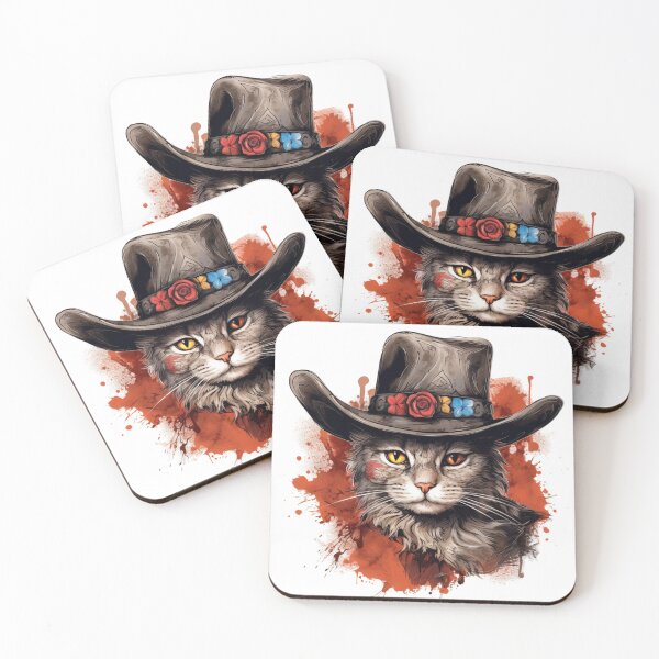 Item preview, Meowdy Cat Wearing a Cowboy Hat Meme Meowdy! designed and sold by ArtFromBeyond.